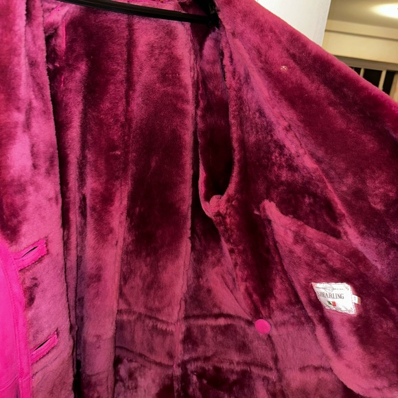 Beautiful SHEARLING Spanish Merino suede coat; worn once; dry cleaned; perfect! - Picture 11 of 11